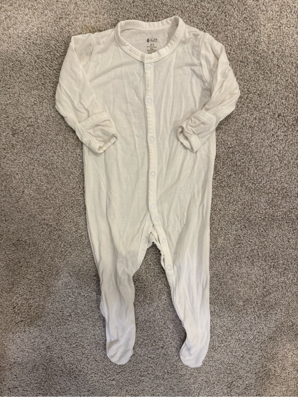 Kyte BABY White Footed Onesie